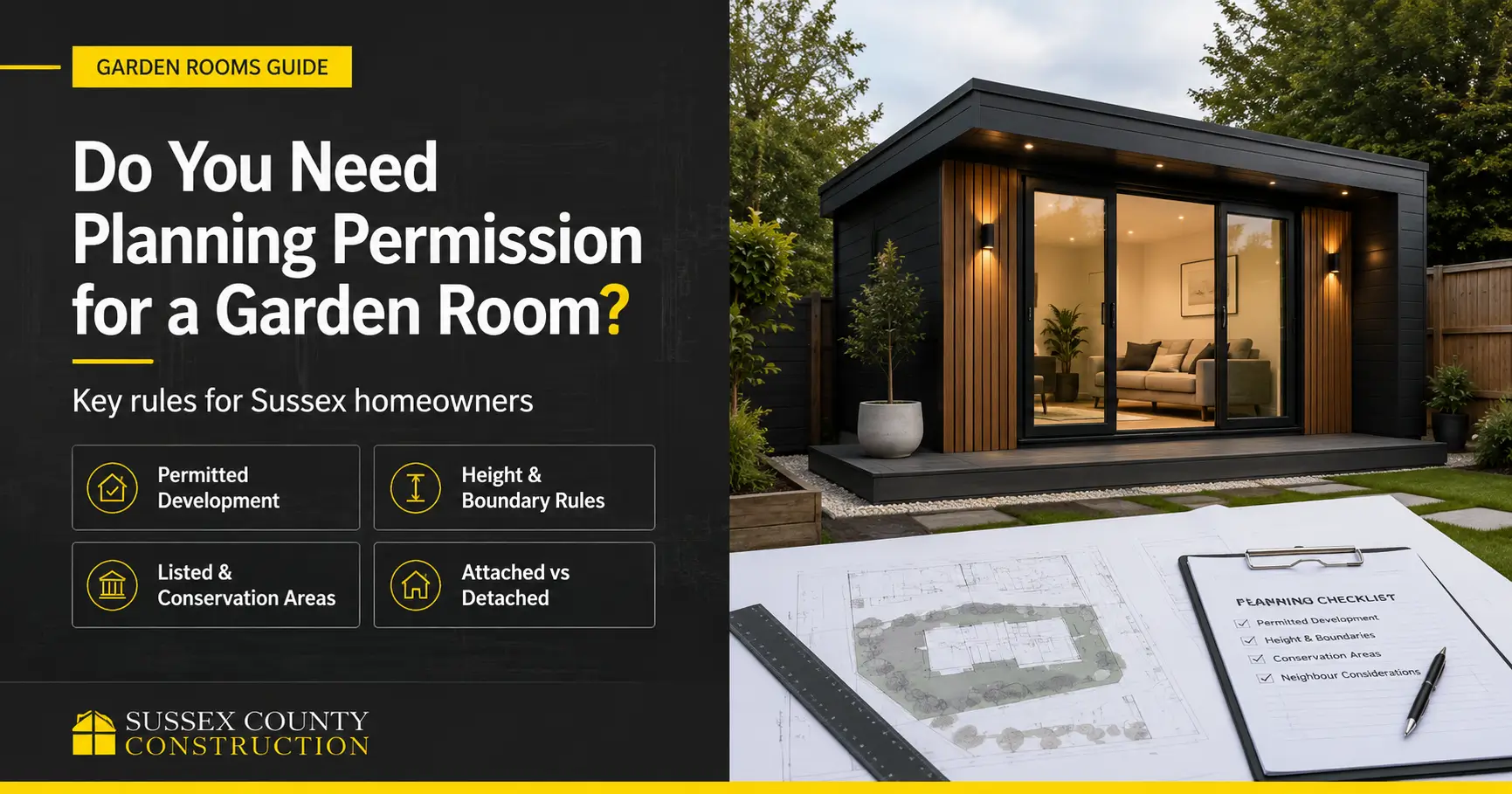 Garden Rooms Sussex Do You Need Planning Permission for a Garden Room?